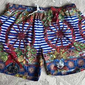 Mens swimsuit trunks Amalfi Coast Print size XXL